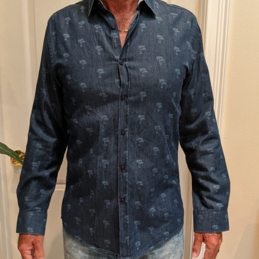 Steel & Jelly Long Sleeve Button Down Dress Shirt Size Medium